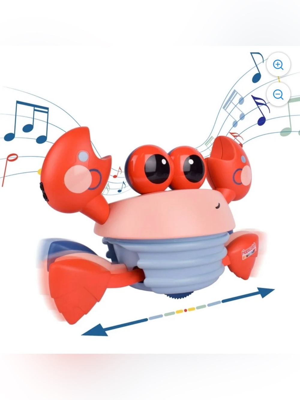 Red Crab Musical Crawling Toy for Babies